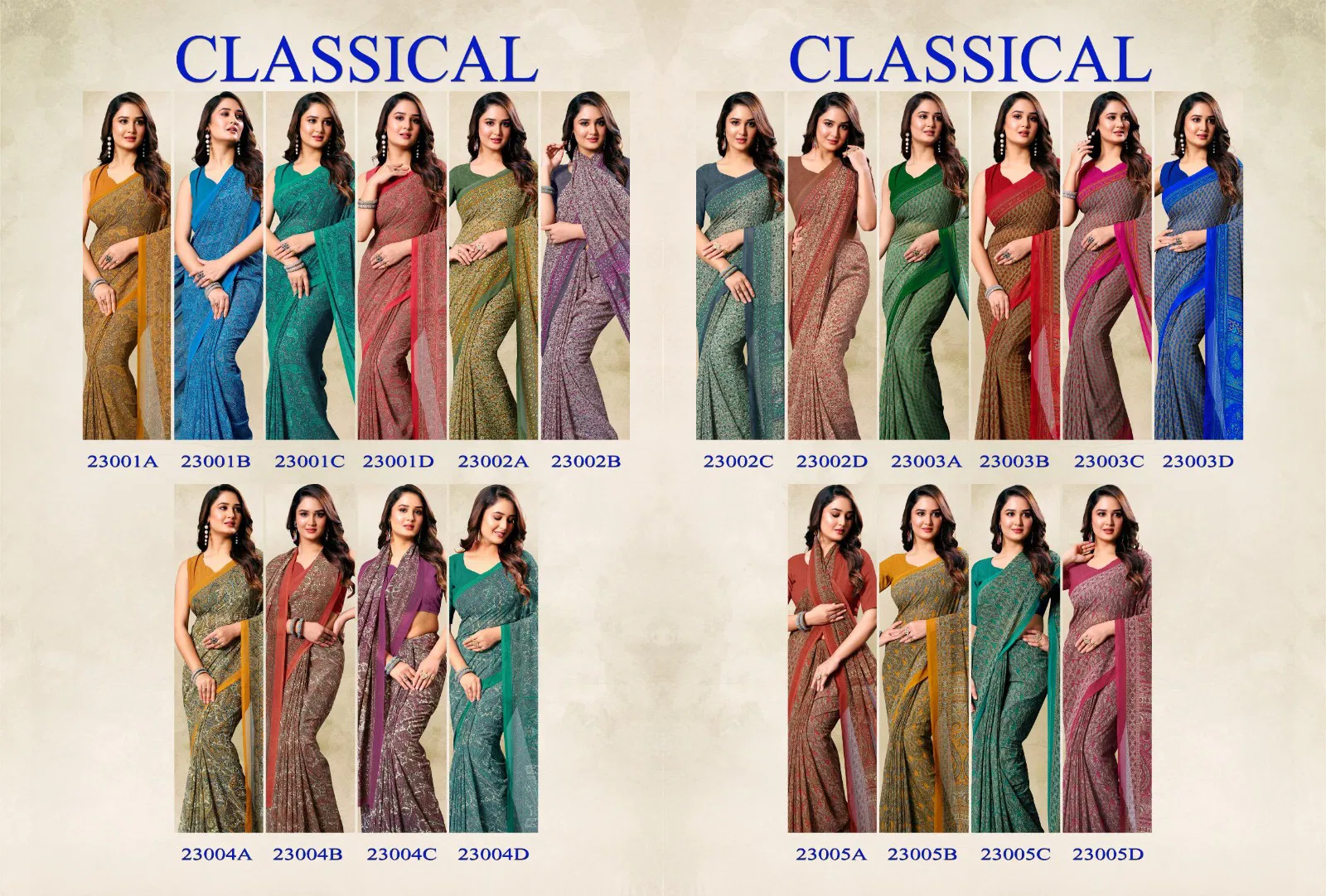 Classical By Sushma Printed Weightless Sarees Online Wholesale